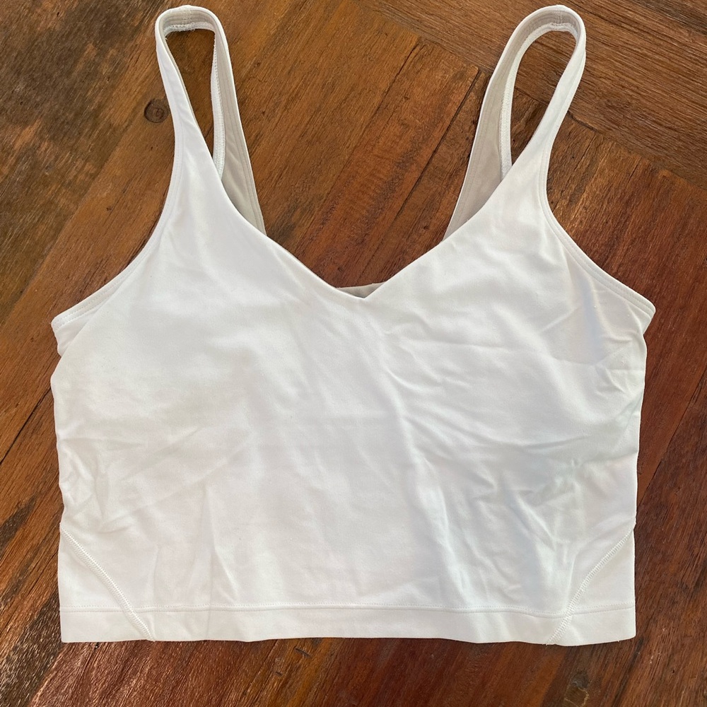 Lululemon Yoga Align Tank White Top Size 8